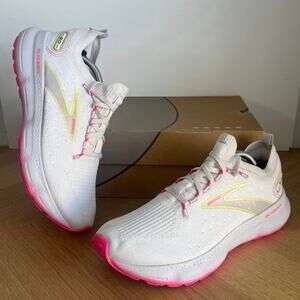 Brooks Glycerin Stealthfit 20 Pink/White Women Running Sneakers - SZ 9.5